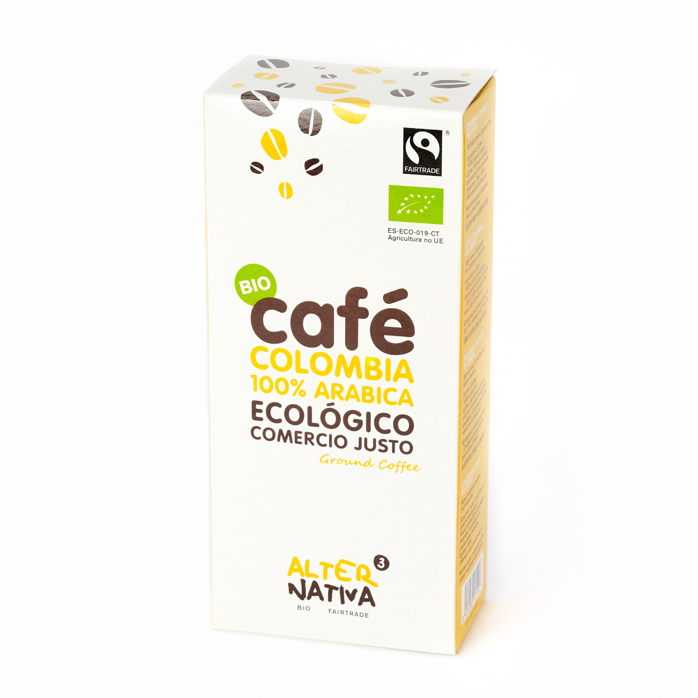 320KG Café molido COLOMBIA – ECO y BIO - 80x16 packs.