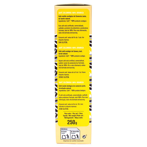 Café Colombia molido Bio Fairtrade