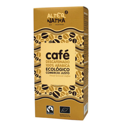 Café molido descafeinado ecológico fairtrade