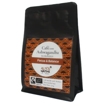 Cafè torrat i mòlt amb Ashwagandha ecològic FT. 150g