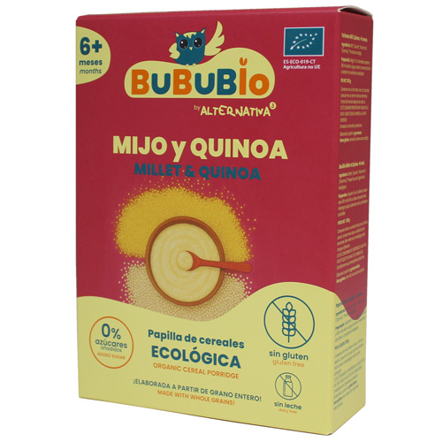 Organic millet and quinoa porridge
