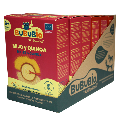 Paquet econòmic de farinetes de mill i quinoa ecològiques sense gluten