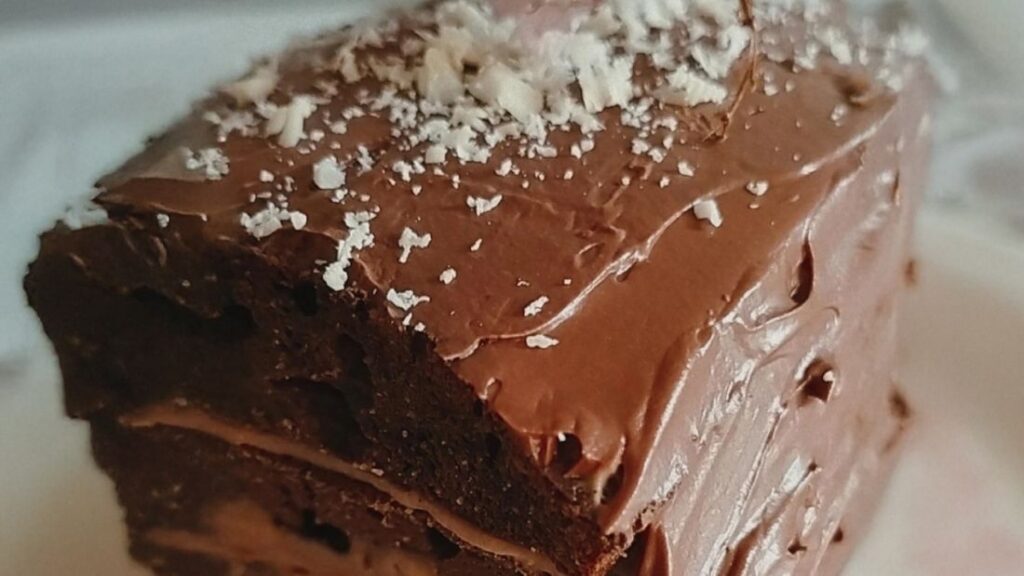 Chocolate and almond layer cake