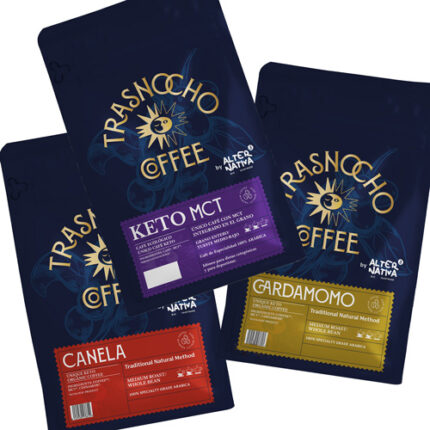 Tres cafés keto en grano ecológicos fairtrade