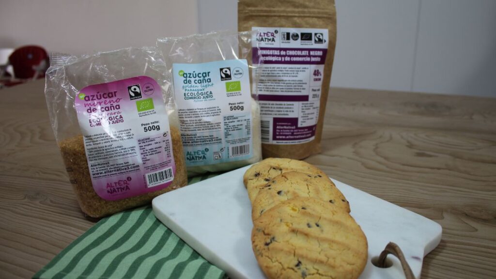 Pumpkin cookies with mini chocolate chips, perfect for autumn